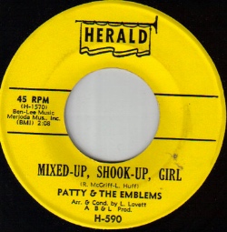 Patty & the Emblems - "Mixed Up, Shook Up, Girl"